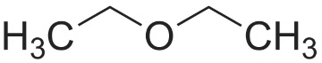 Strukturformel zu DIETHYLETHER