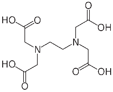 Strukturformel zu EDTA