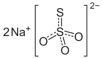 Strukturformel zu NATRIUMTHIOSULFAT