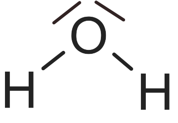 Strukturformel zu WASSER